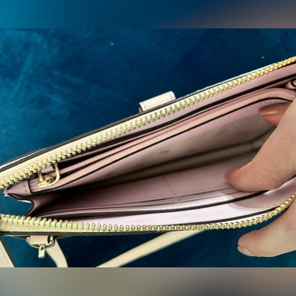 KATE SPADE New York Jackson Light Pink Leather Wallet crossbody - Picture 5 of 9